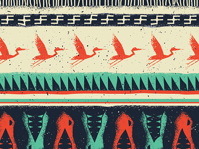 Big Cypress National Preserve icon illustration poster texture typography wildlife
