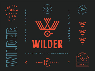 Wilder badge brand icon identity illustration logo seal typography