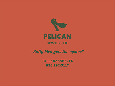 Pelican Scrap bird mark no thanks oyster pelican shuck