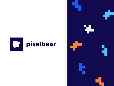 Pixelbear brand brand identity branding branding design design flat logo minimal simple