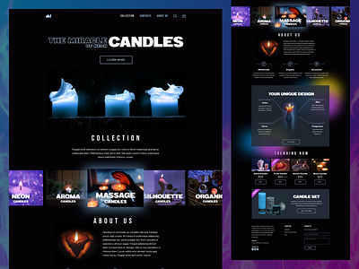 The Miracle Candles design ui ux