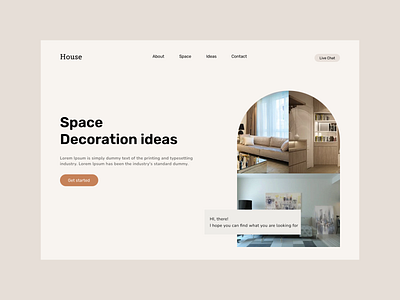 Decoration Website branding design flat minimalis minimalist portofolio simple simpleweb typography ui