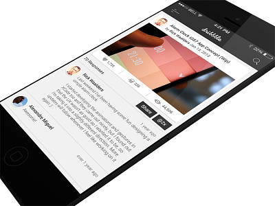 View Design Before Login app concept app for designer black color app design app designer app dribbble app concept flat app ios app iphone app portfolio app portfolio app concept simple app