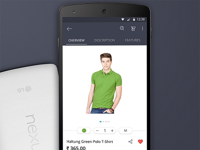 Product Detail 1 ecommerce android app ecommerce app product detail product detail android screen shopping app shopping app android shopping app material design