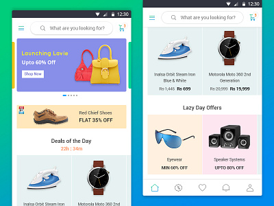 Next Gen shopping Experience android app e commerce app offers shopping android app shopping app