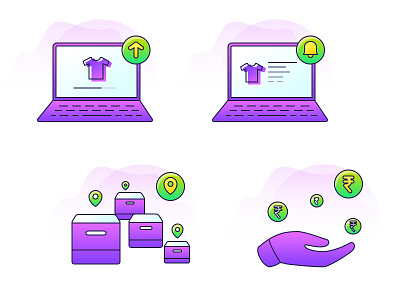 How to sell process icons angular gradient icons gradient gradient icons icons illustrations neon icons