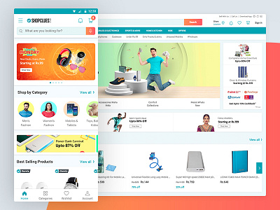 Shopclues buyer experience for mobile and web android app android e commerce app android shopping app buyer android buyer experience buyer side indian e commerce indian shopping app shopping app
