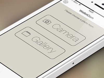 WalletCamera UI Page 2 app ios ios7 ui