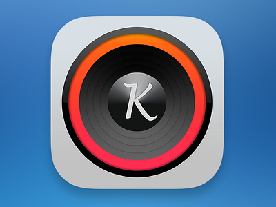 Karaoke App Light Icon app icon ios ios7 iphone