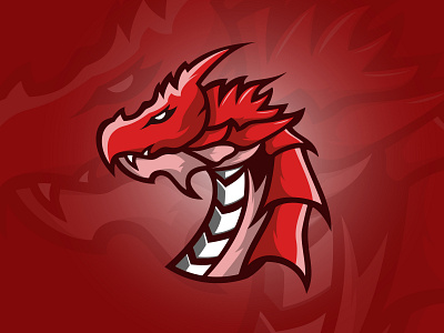 dragon mascot animal animal logo business color concept design dragon illustration logo logotype mascot red vector