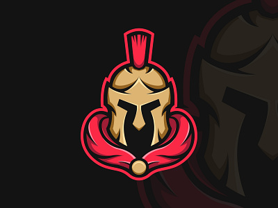 sparta logo adobe business color concept design illustration knight logo logotype mascot red sparta spartan spartan logo vector