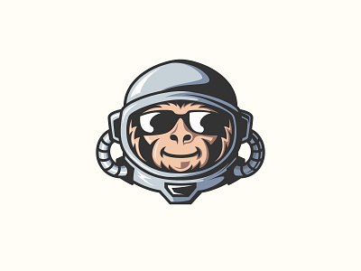 monkey animal animal logo astronaut awesome brown business color concept design great illustration logo logotype look mamal mascot mascot logo monkey nice vector