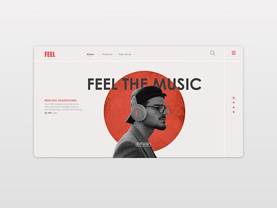 Web design inspiration (Headphone brand website concept)