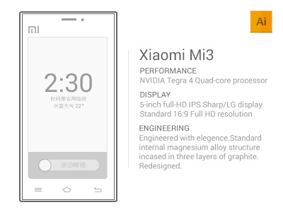 Xiaomi Mi3 Sketch