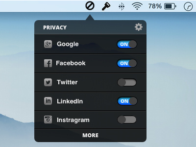 Social Data Privacy OSX App