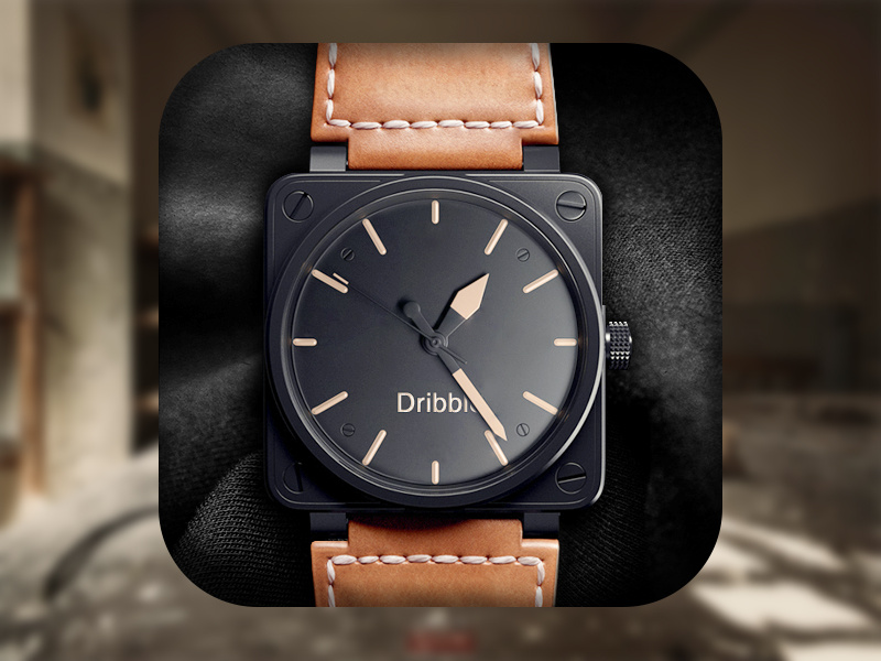 Watch watch tiame icon illustration
