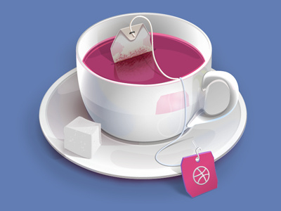 Dribbble Tea Cup dribbble drink icon illustration tasted tea cup