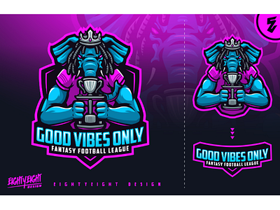 Good Vibes Only Mascot Logo