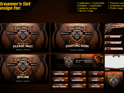 Twitch Overlay for Killswell Gaming banner gfx for streamer graphics for streamer mixer overlay panel revamp stream stream overlay streaming streaming graphics streaming overlay twitch twitch overlay