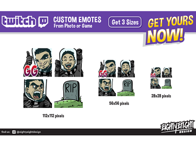 Custom Twitch Emotes for Frozensith