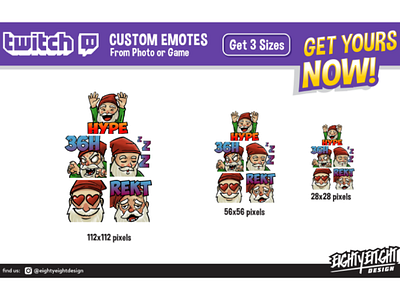 Custom Twitch Emotes for Pixel Gnome