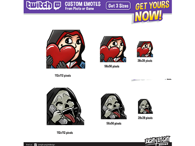 Custom Twitch Emotes for Cherry_loaf