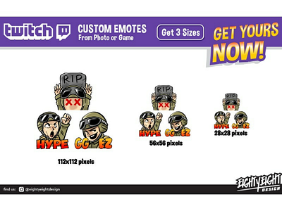 Custom Twitch Emotes for Tapjefn