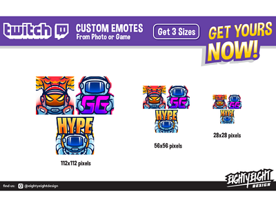 Custom Twitch Emotes for Tempzee