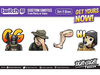 Custom Twitch Emotes for Dogo_Uz