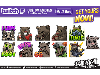 Custom Twitch Emotes for welfekwelfek