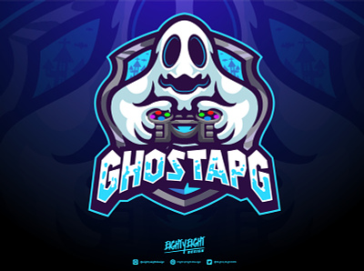 GhostApg - Custom Mascot Logo For Youtube Streamer discord emoji emotes esport mascot mascot logo nft sport sticker streamer twitch youtube
