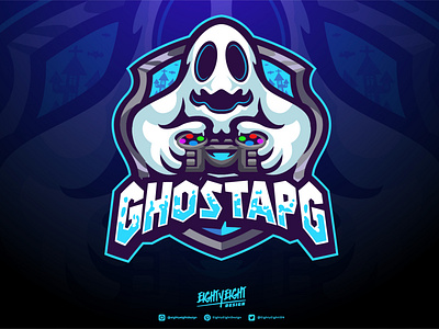 GhostApg - Custom Mascot Logo For Youtube Streamer