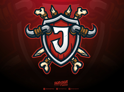 Custom Viking Shield Logo - Jamminz [by Eightyeight Design] custom logo eightyeightdesign logo shield viking