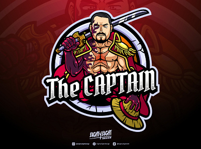 Custom Straw Hat Pirate Crew - The Captain anime crew custom design esport illustration logo logodesign mascot pirate popculture strawhat streamer twitch twitchbadge