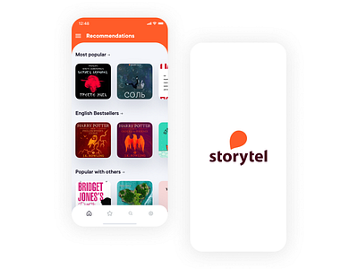 Storytel Mobile App app design icon ios app mobile mobile design mobile ui ui ux web web design