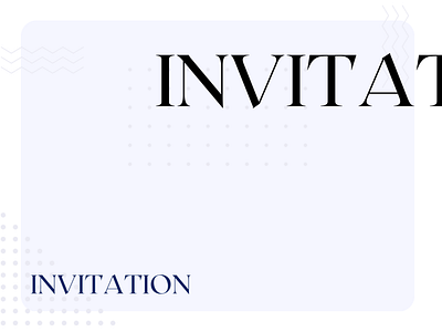 Invitation banner