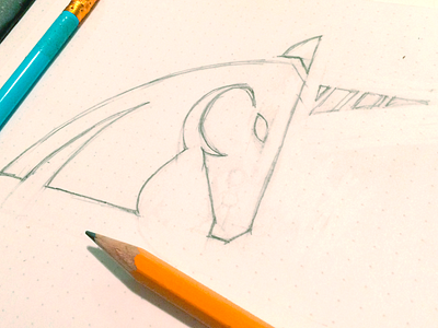 Unicorn Sketch head horse icon sketch unicorn