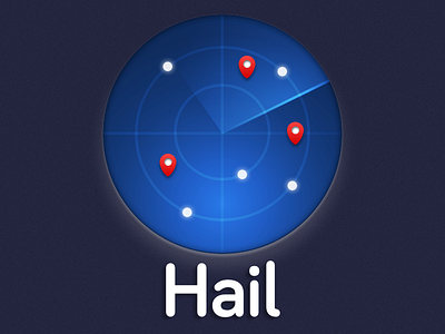 Hail App map pickup radar travel uber