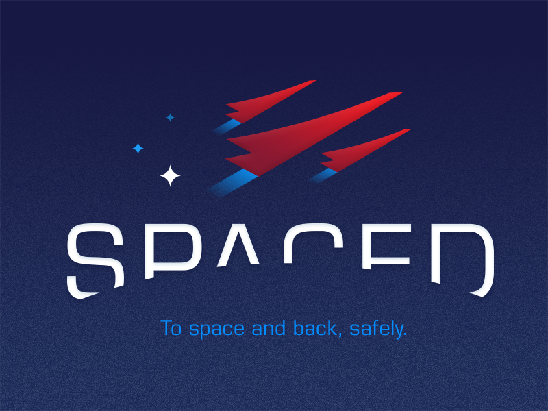 SPACED Logo for Dribbble by David Martinez challenge spaced petty dann spacedchallenge