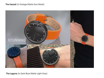 Kickstarter Campaign for a watch company