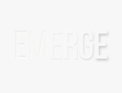 Emerge. becreative coronavirus design emerge graphic graphicdesign italy lettering minimal typography