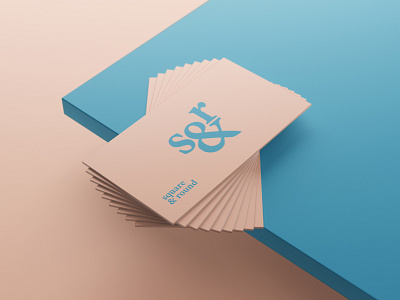 Square & Round brand branding business card design businesscard design graphic logo logodesign typography