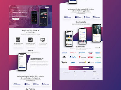 App dev Website Landing page