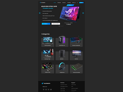 TechMatrix Website branding design hardware mockup techmatrix ui ux vector website