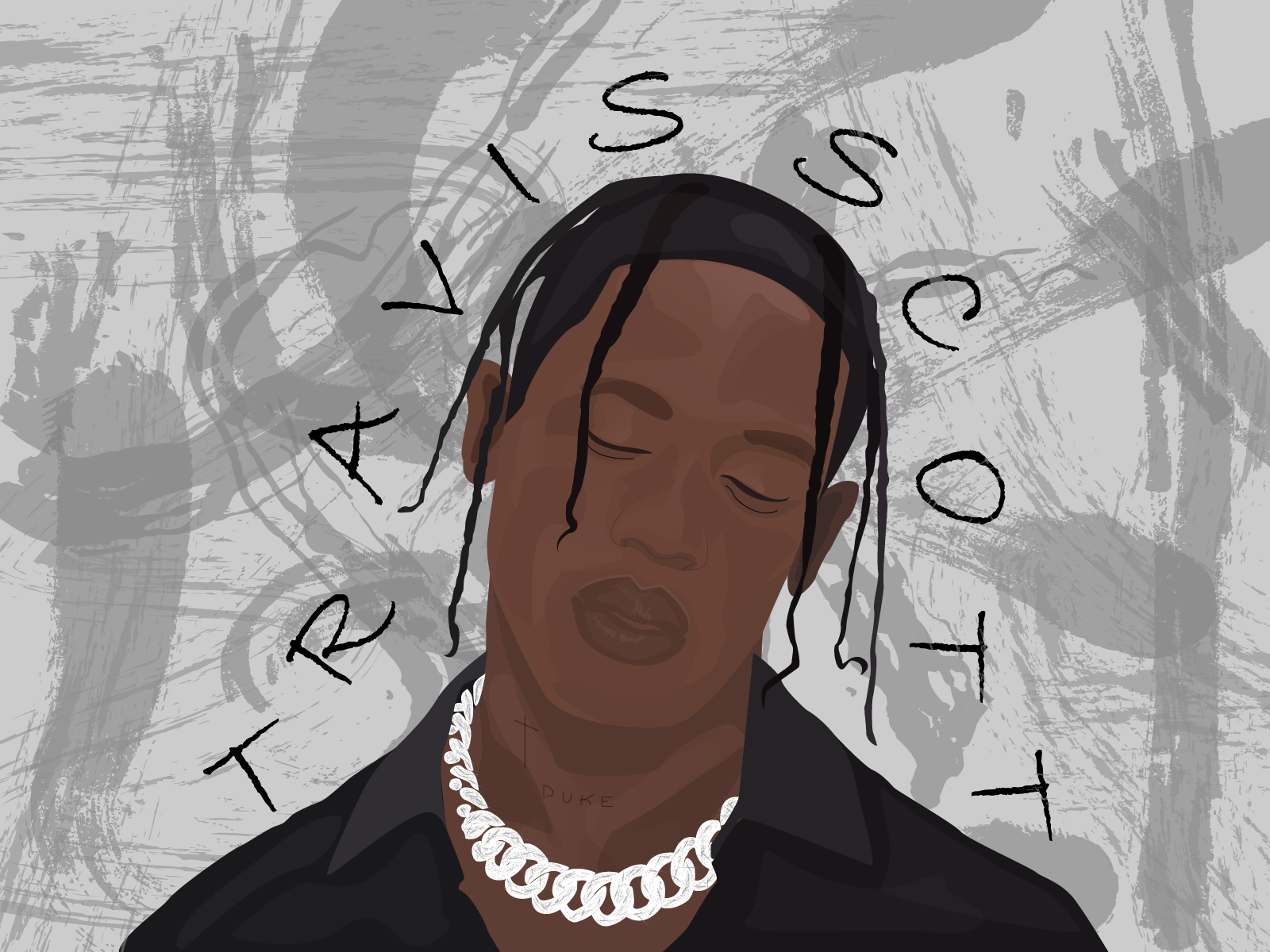 Travis Scott by Valeria on Dribbble