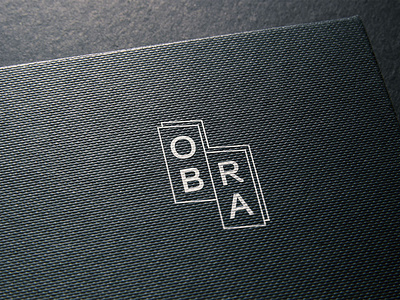 Logo OBRA branding clean design icon identity illustrator logo minimal type typography vector