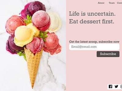 Subscribe Now icecream subscribe subscribers ui uidesign ux uxdesign