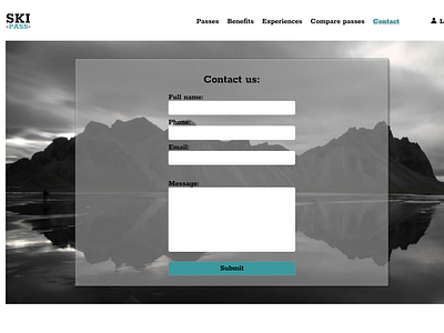 Contact Page Daily UI