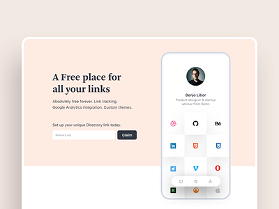 Anylink Landing Page