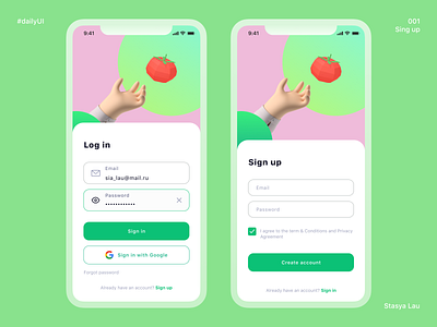 Daily UI 001 - Sign up